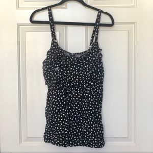 Torrid Heart Print Ruffle Tank